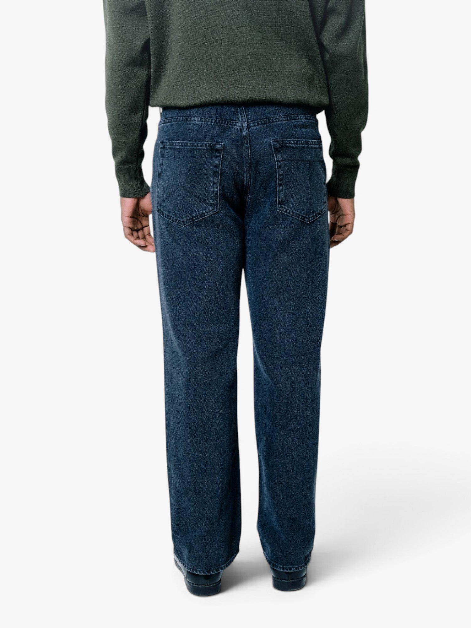 Grey Stone Straight-Leg Jeans