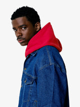 Acid Blue Boxy Denim Jacket
