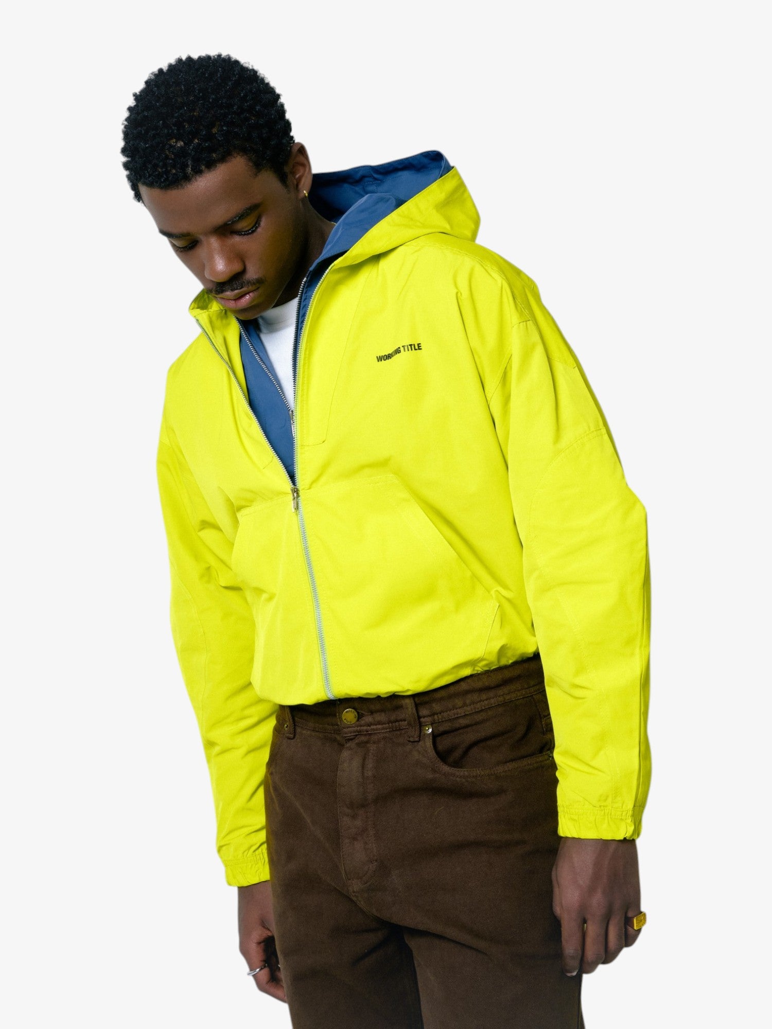 Lime Green Cropped Windbreaker