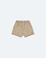 Embroided Beige Shorts