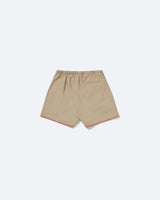 Embroided Beige Shorts