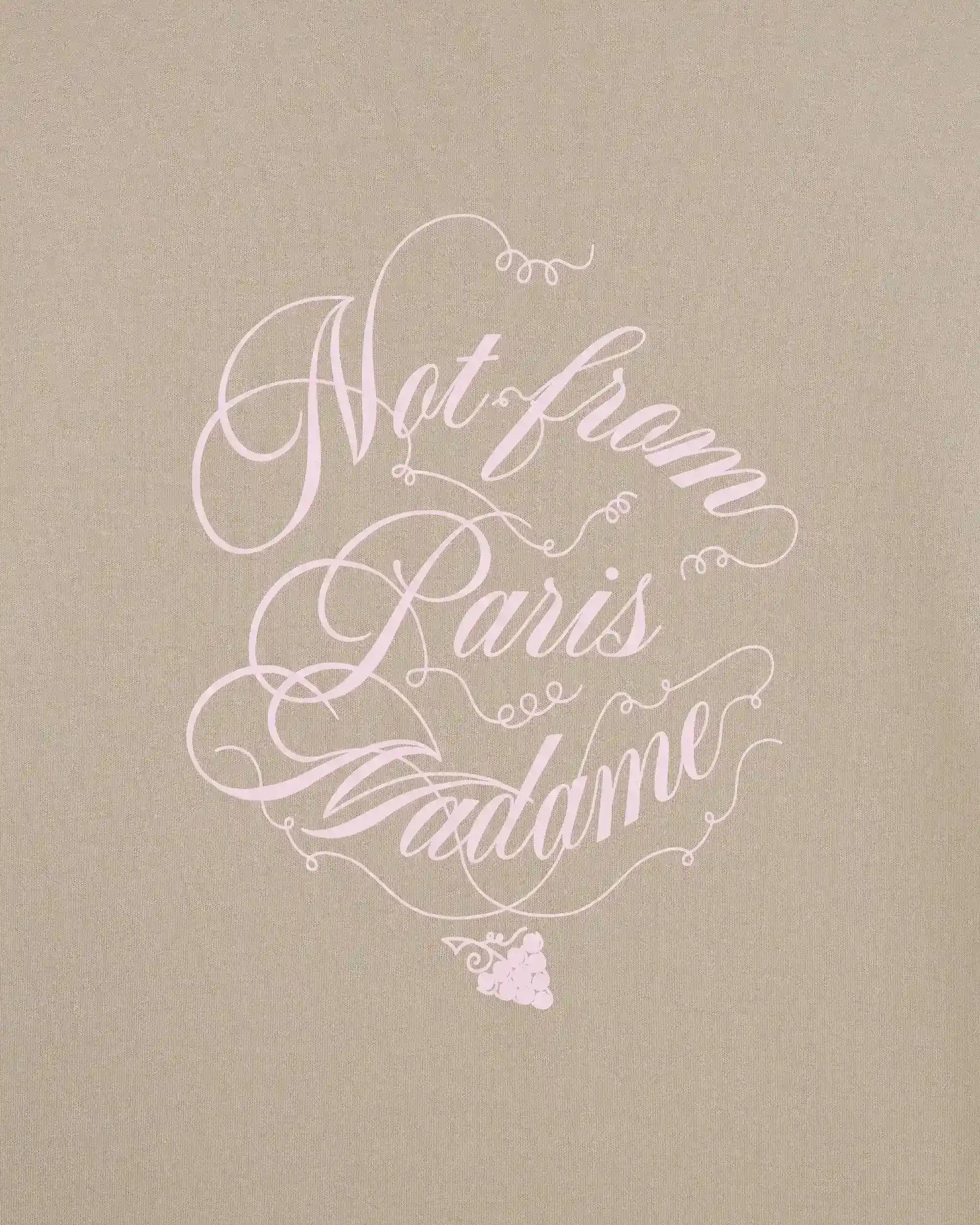Beige ‘Le T-Shirt Slogan Vignes’ Tee