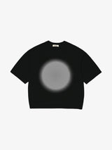 Black 'Peace' Oversized Boxy Tee