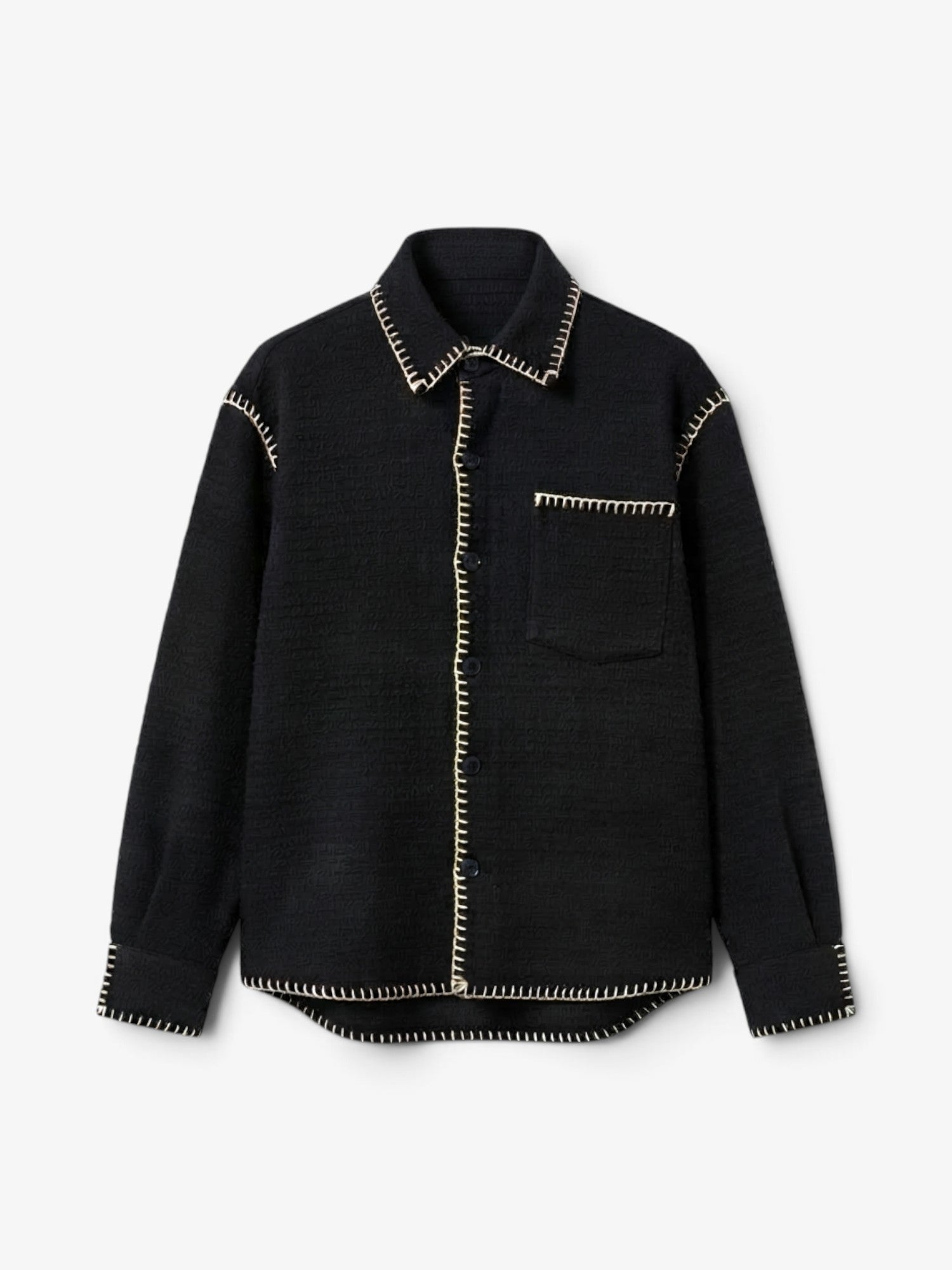 Black Tweed 'Paris' Shirt