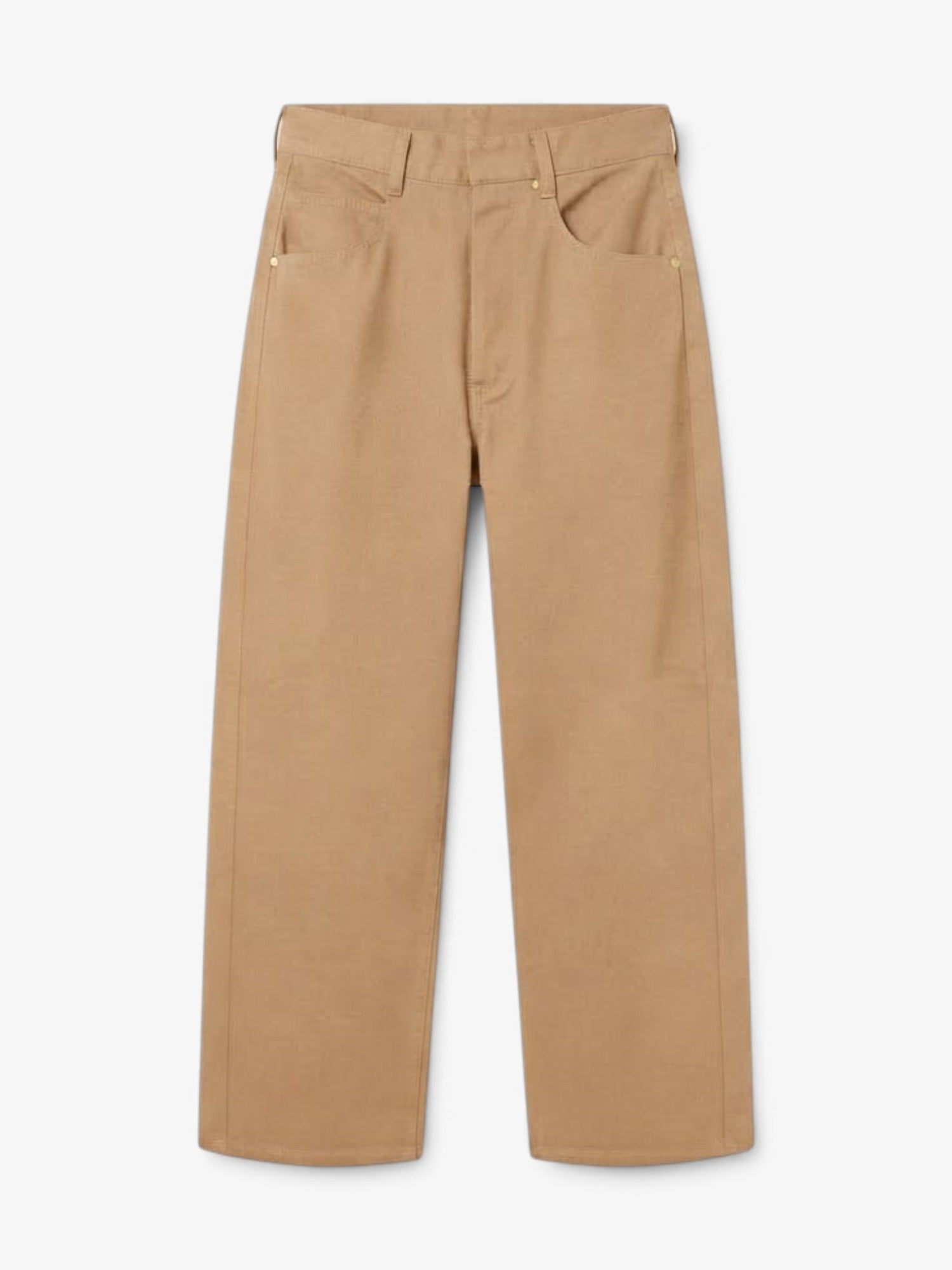 Beige Barrel Pants