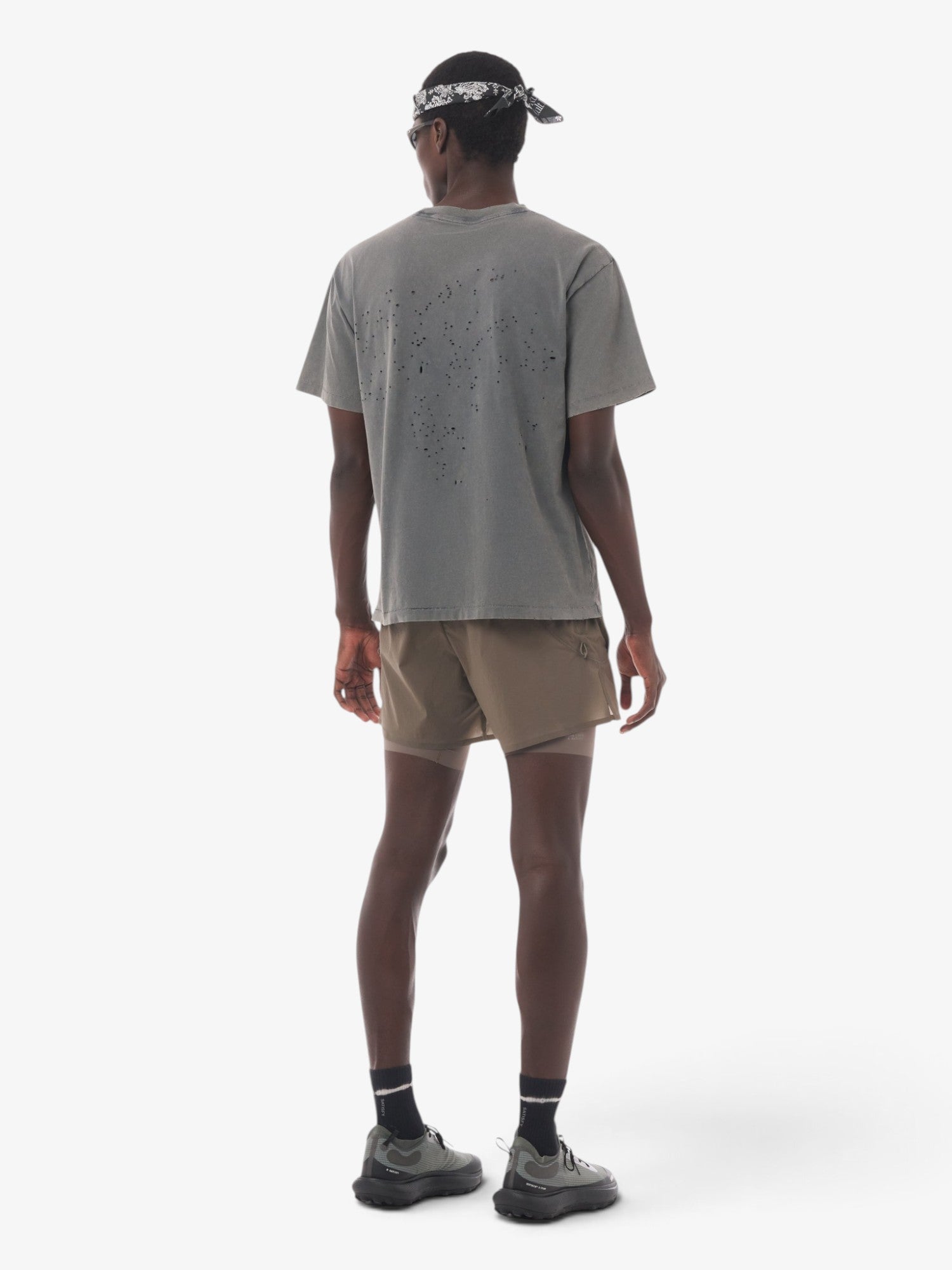 Faded Black MothTech™ 'Logo' Tee
