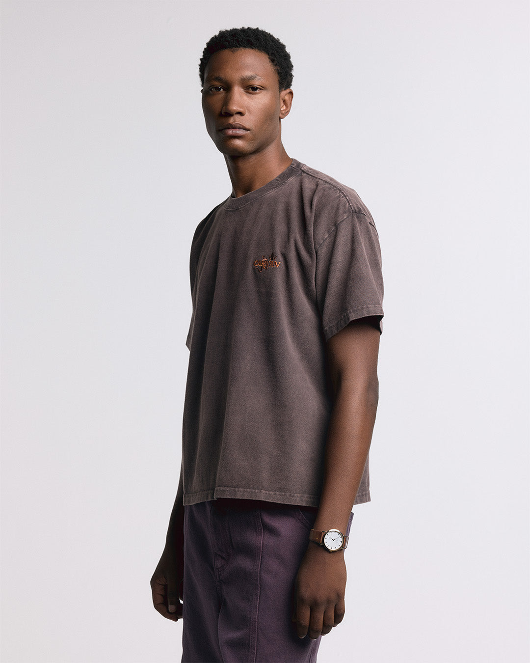 Brown Washed Premium Boxy Tee