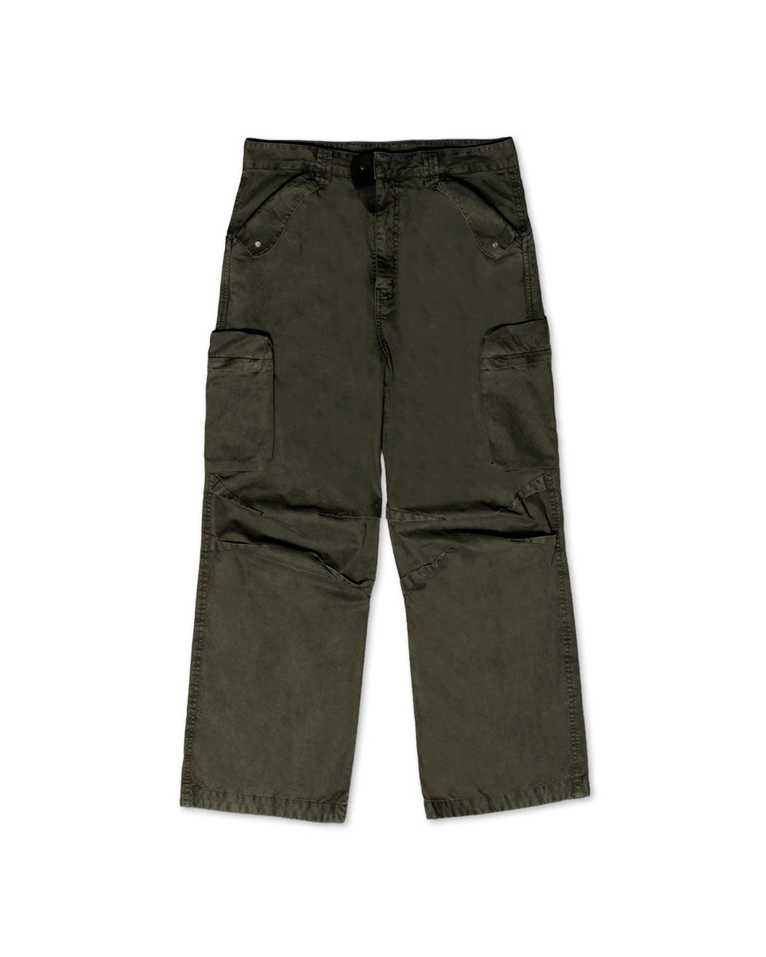 Green Washed Cargo Pants