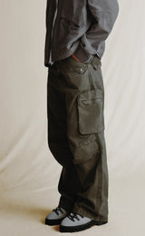 Green Washed Cargo Pants