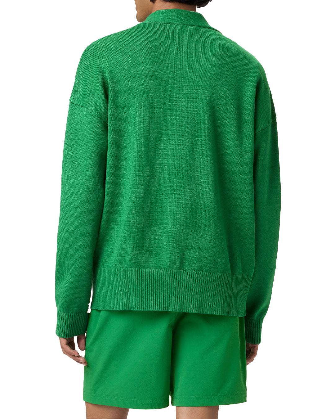 Green Baseline Cardigan