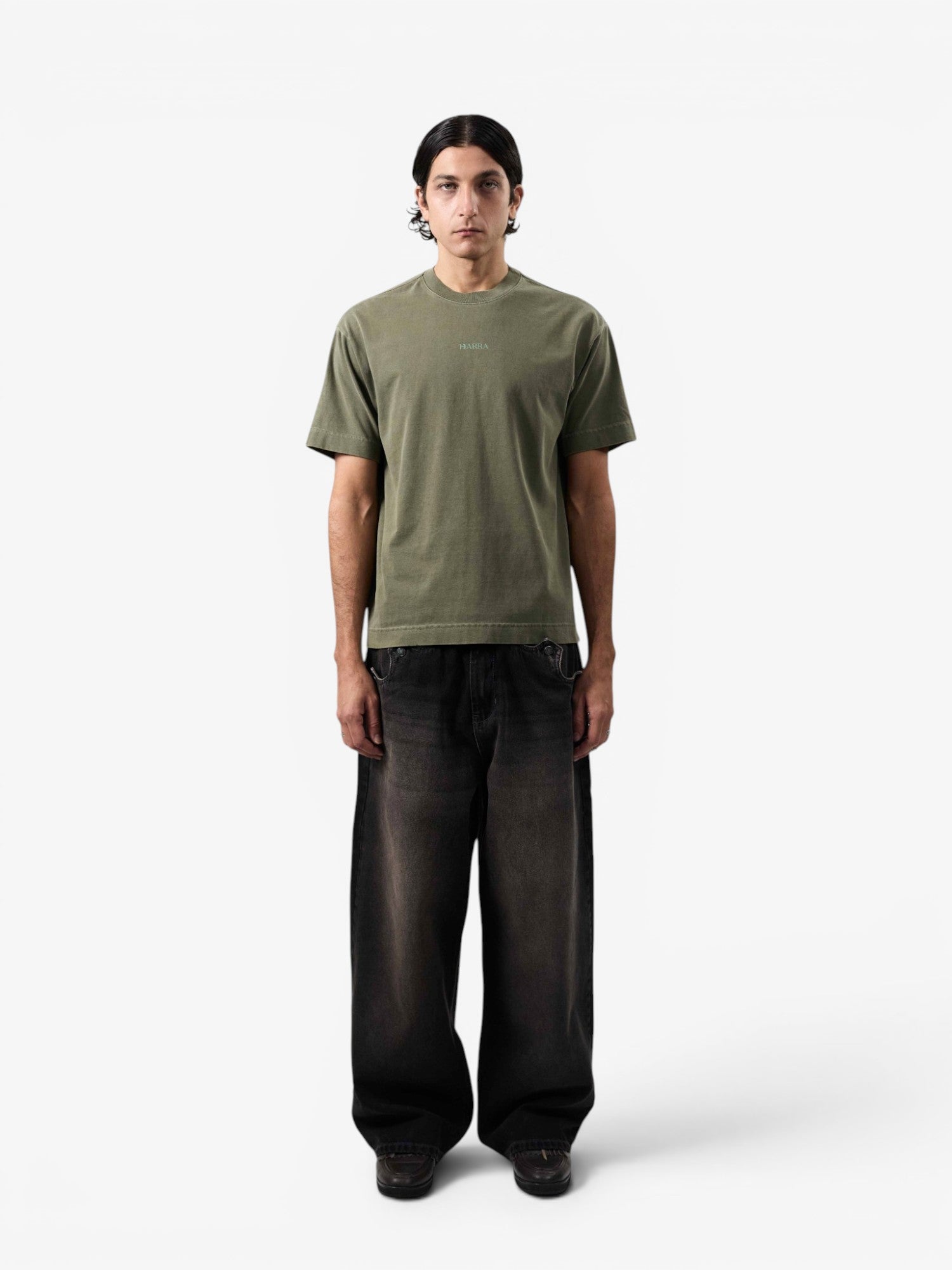Green Faded 'BARRA Logo' Tee