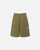 Green Fett Straight Shorts