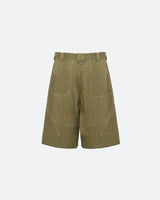 Green Fett Straight Shorts