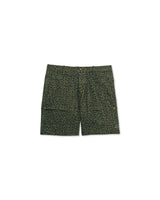 Green Leopard 'Big Pockets' Cargo Shorts