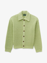 Green Pom Knit Cardigan