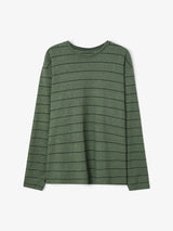 Green Striped Longsleeve Tee