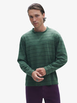Green Striped Longsleeve Tee