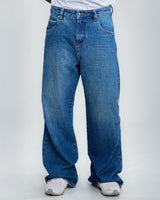 Green Used Loose Flare Trousers