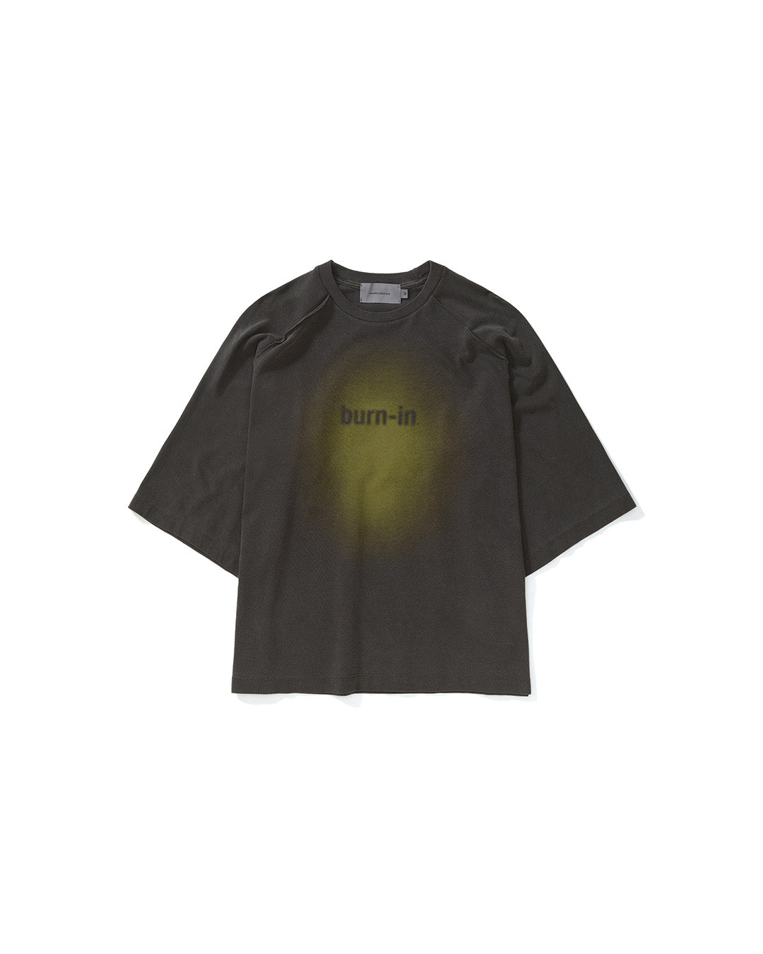 Green Washed 'Burni-in' Raglan Oversized Tee
