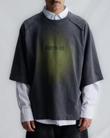 Green Washed 'Burni-in' Raglan Oversized Tee