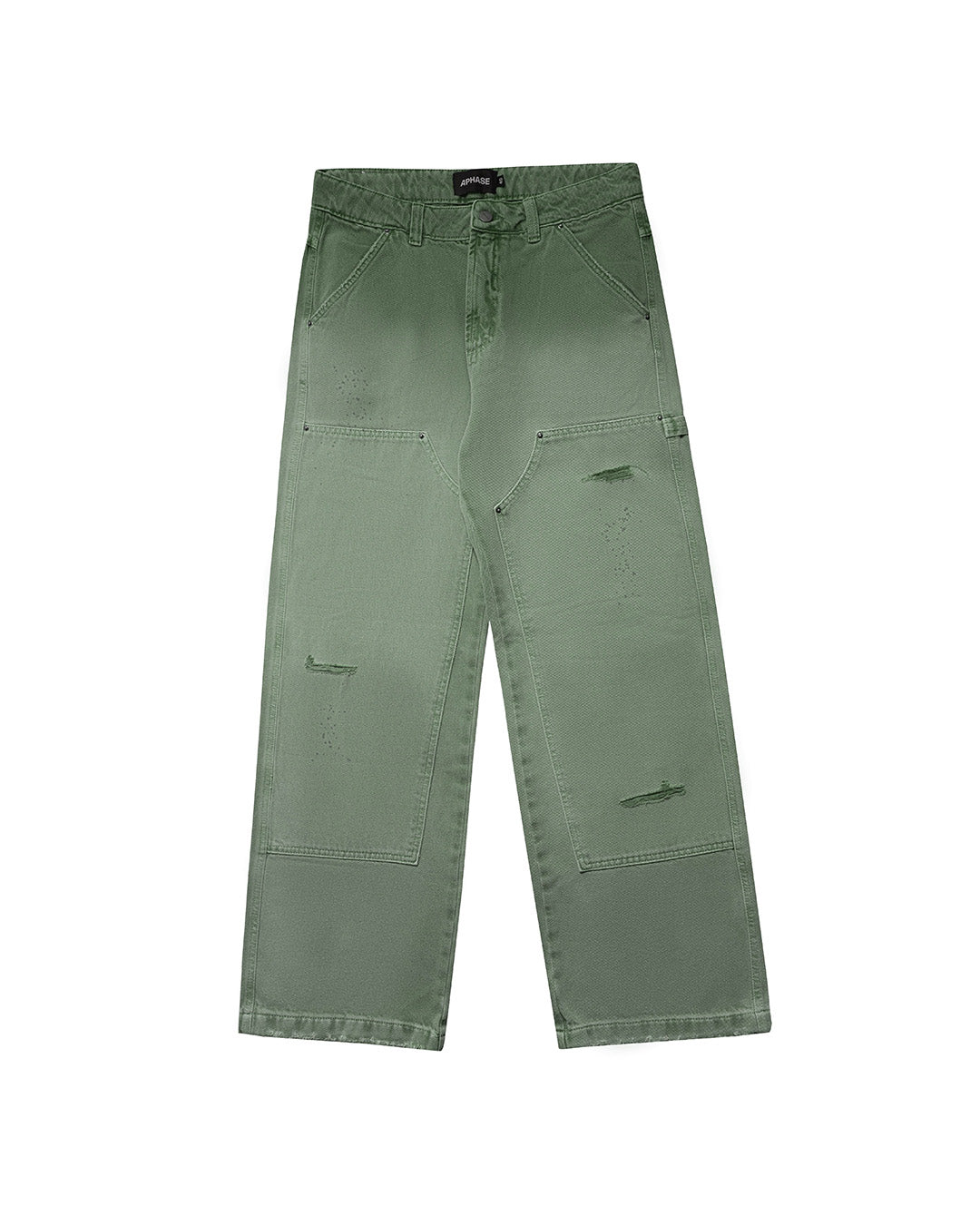Green Washed 'New Carpenter' Pants