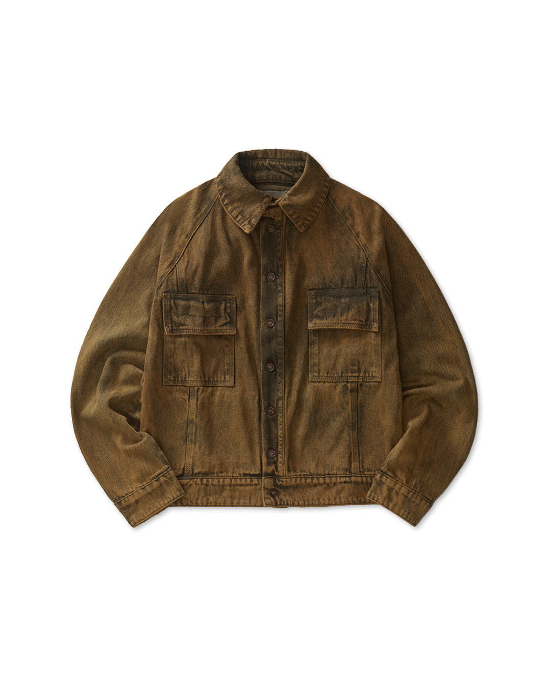 Beige/Green Curved Cut Jacket – WORKING TITLE