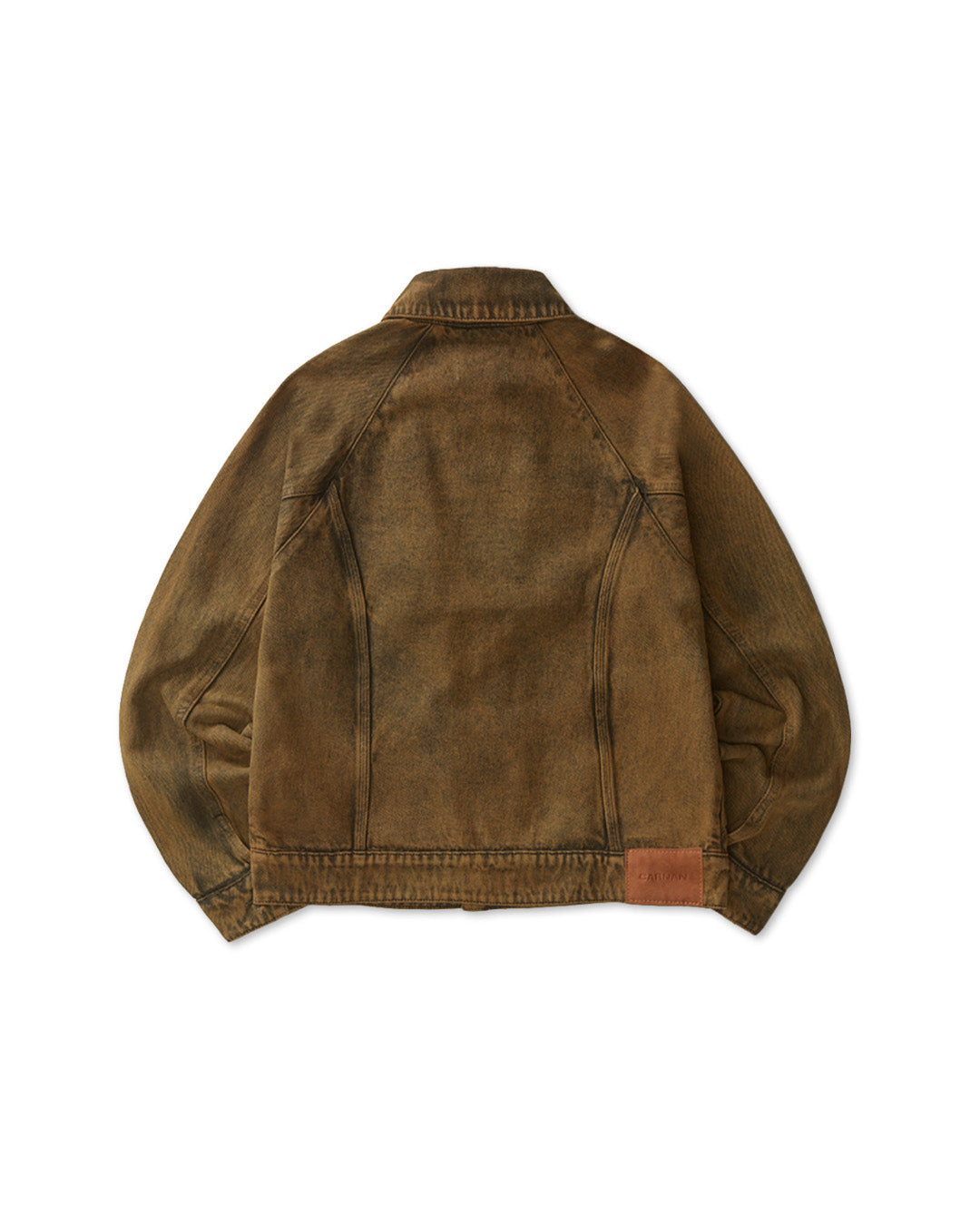 Beige/Green 'Curved' Cut Jacket