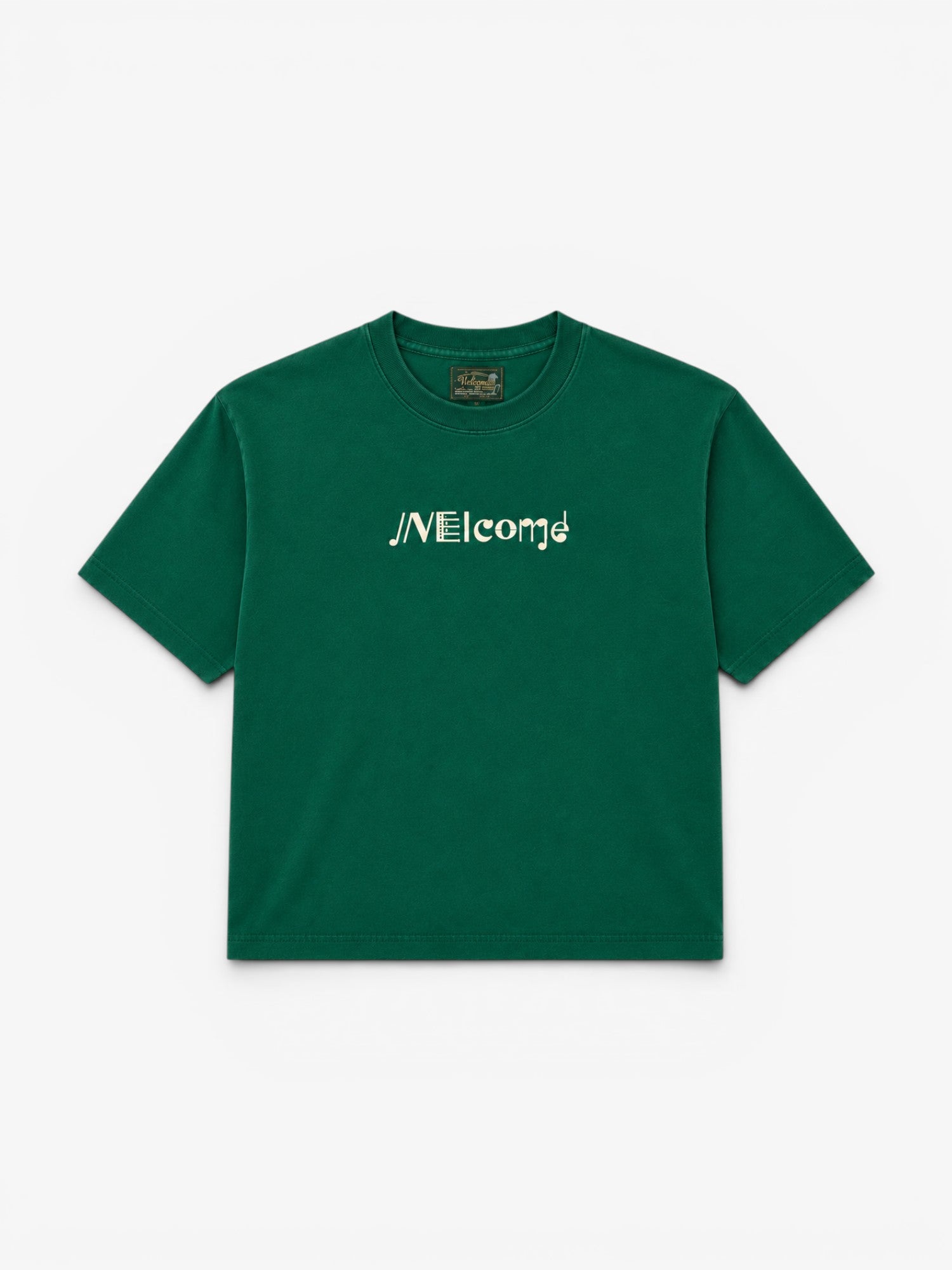 Green 'Fit Jazz Messenger' Boxy Tee