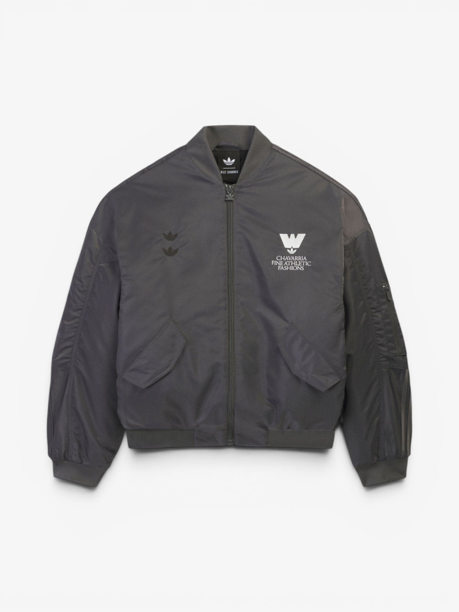 Grey Bomber Jacket X WILLY CHAVARRIA