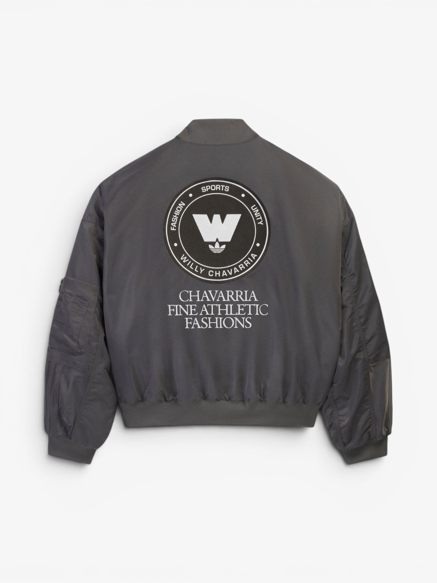 Grey Bomber Jacket X WILLY CHAVARRIA