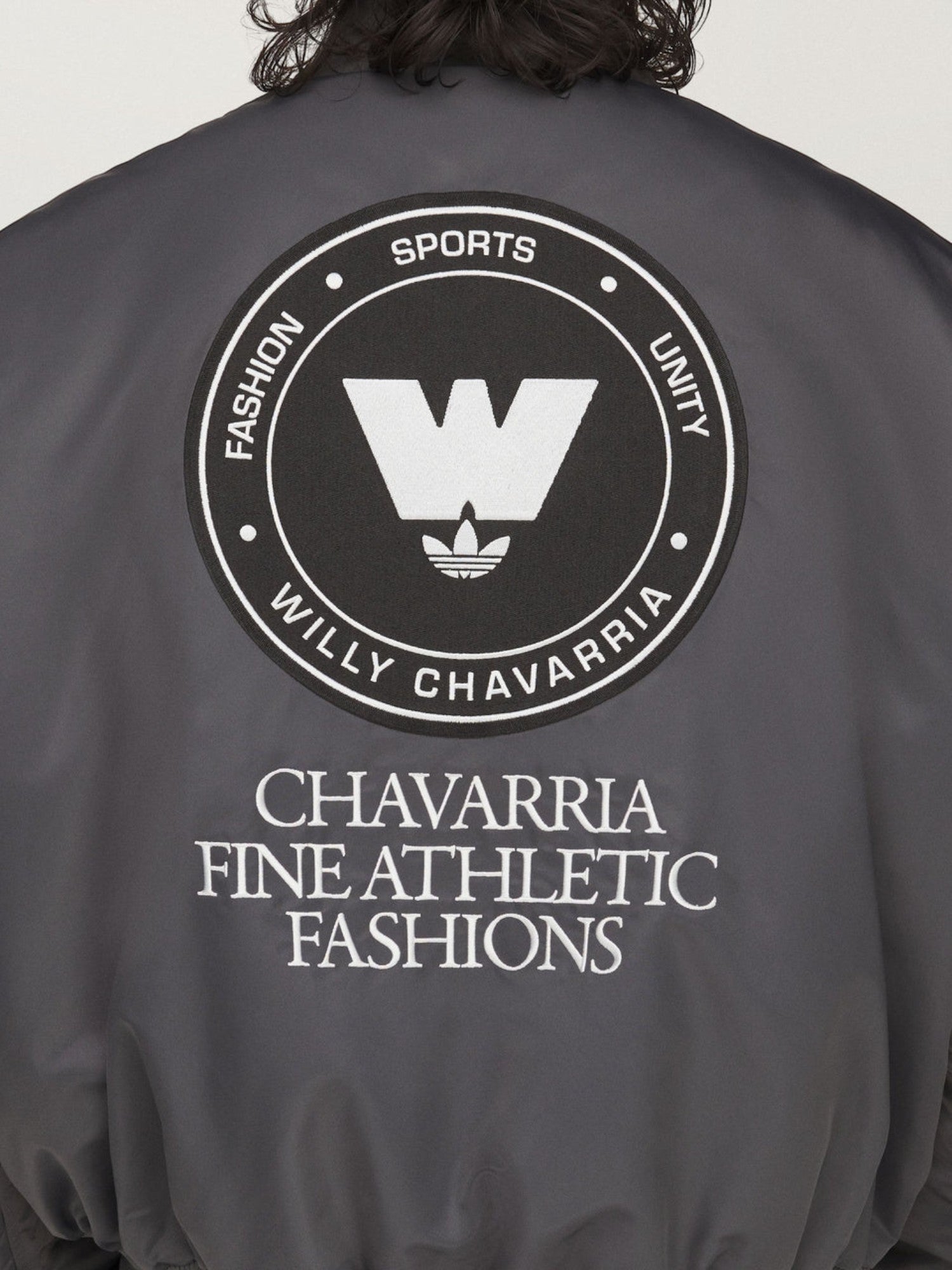 Grey Bomber Jacket X WILLY CHAVARRIA