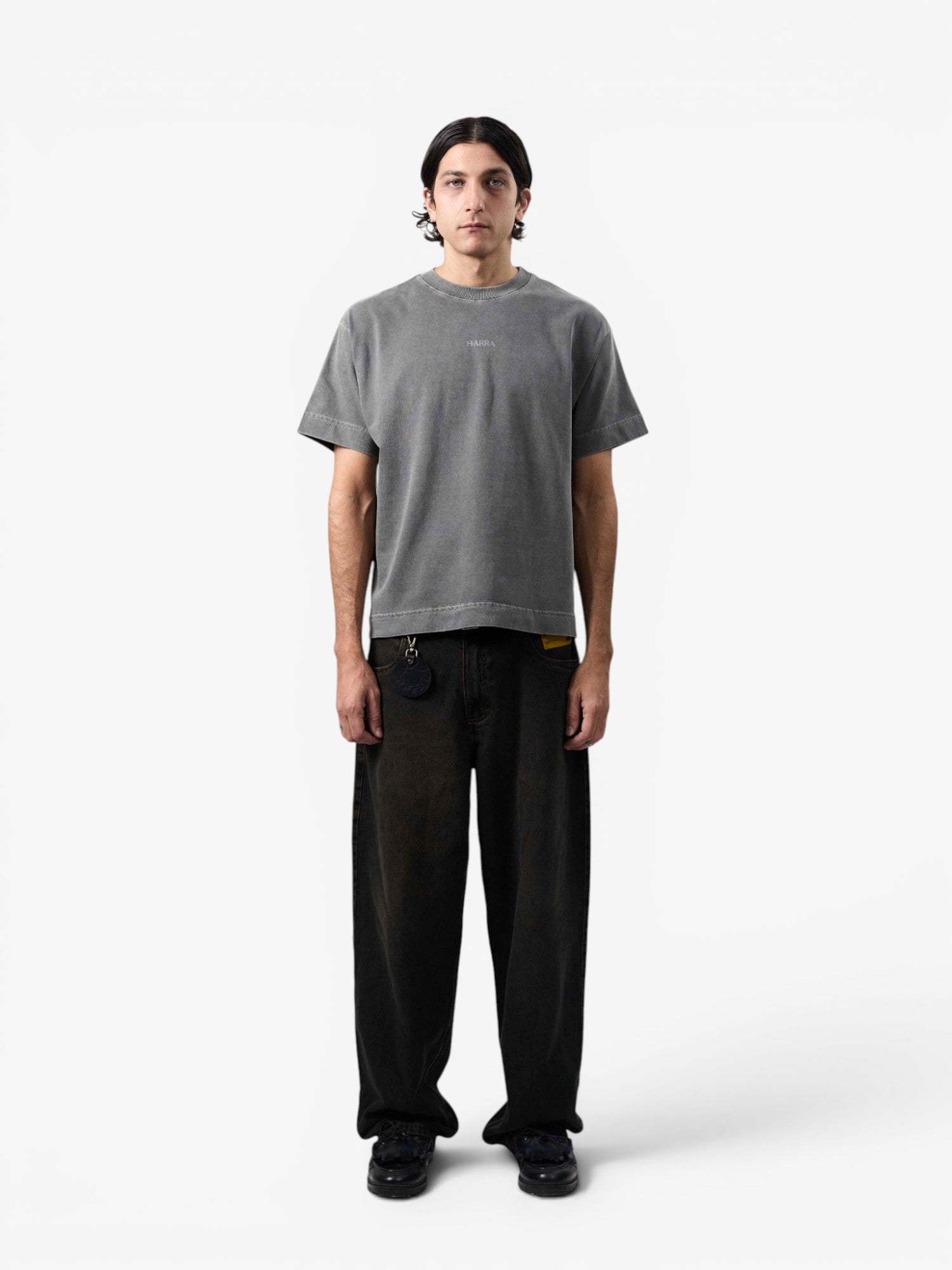Grey Faded 'BARRA Logo' Tee