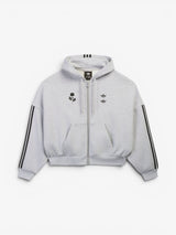 Grey Full Zip Logo Hoodie X WILLY CHAVARRIA