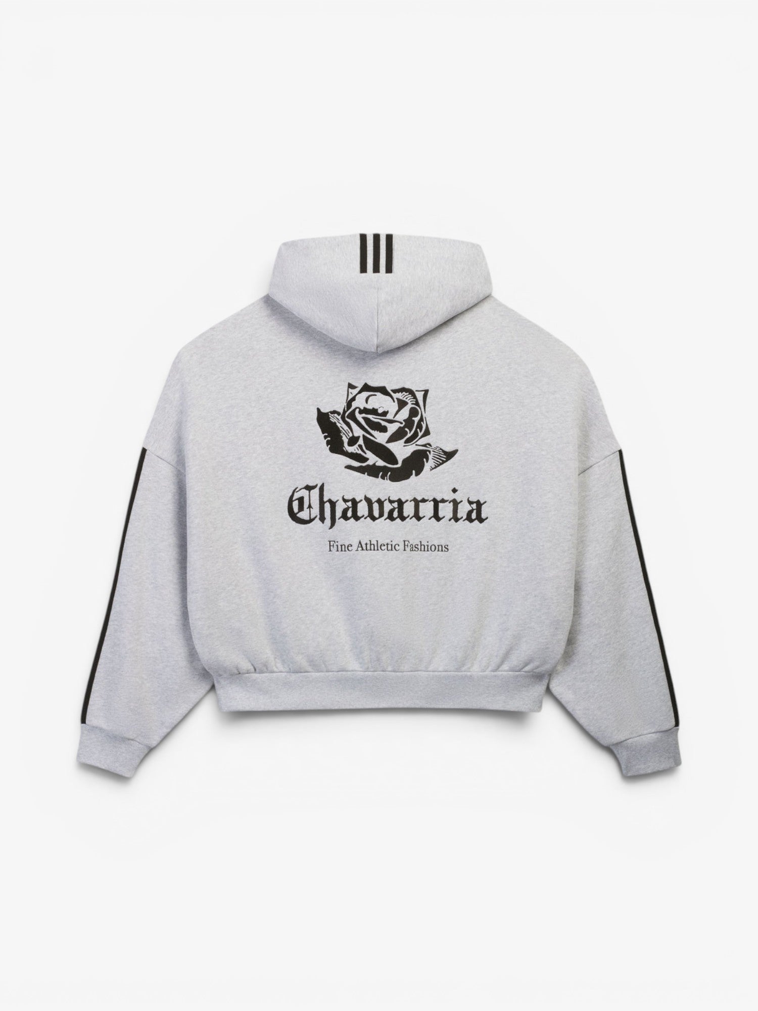 Grey Full Zip Logo Hoodie X WILLY CHAVARRIA