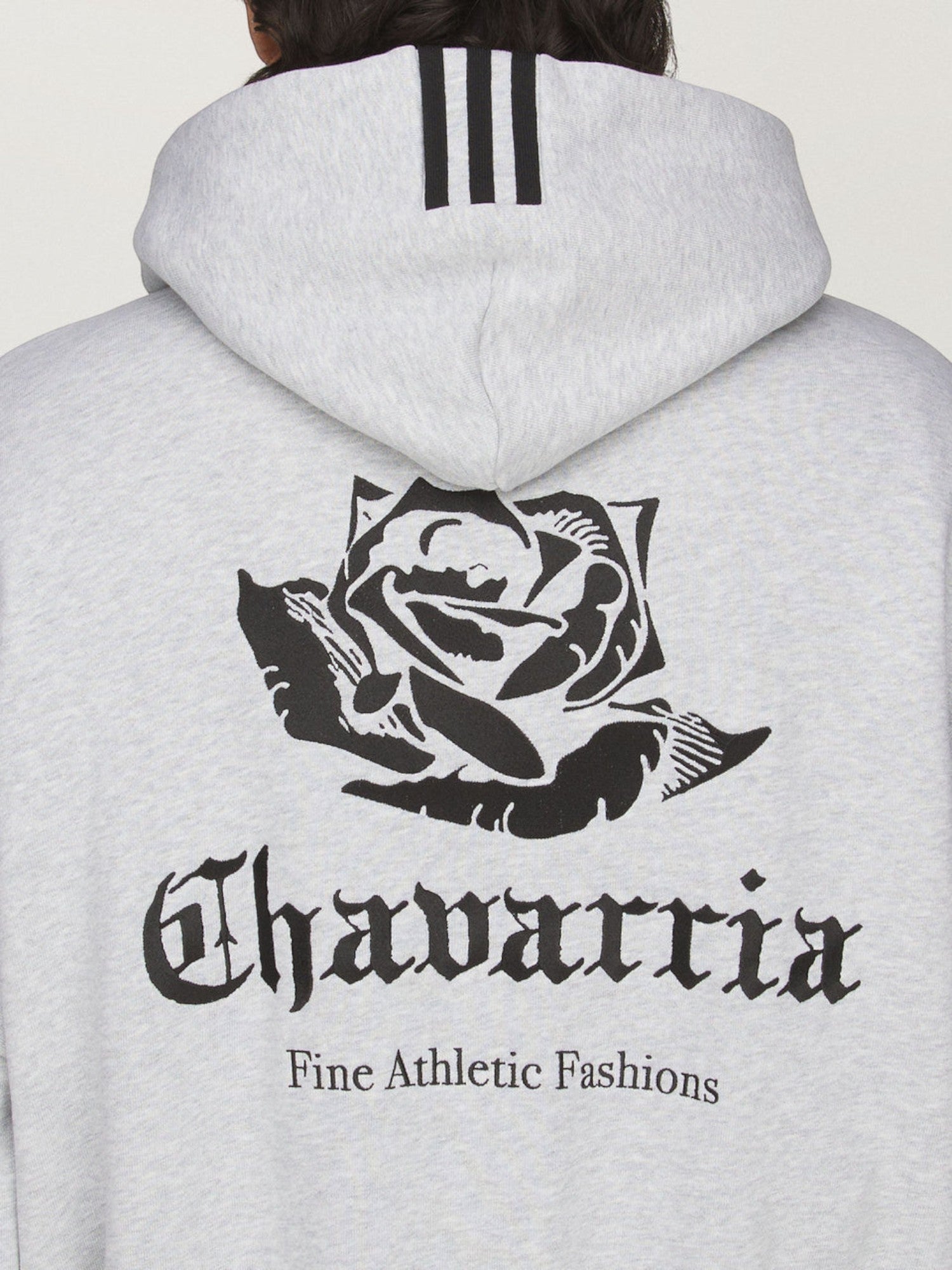 Grey Full Zip Logo Hoodie X WILLY CHAVARRIA