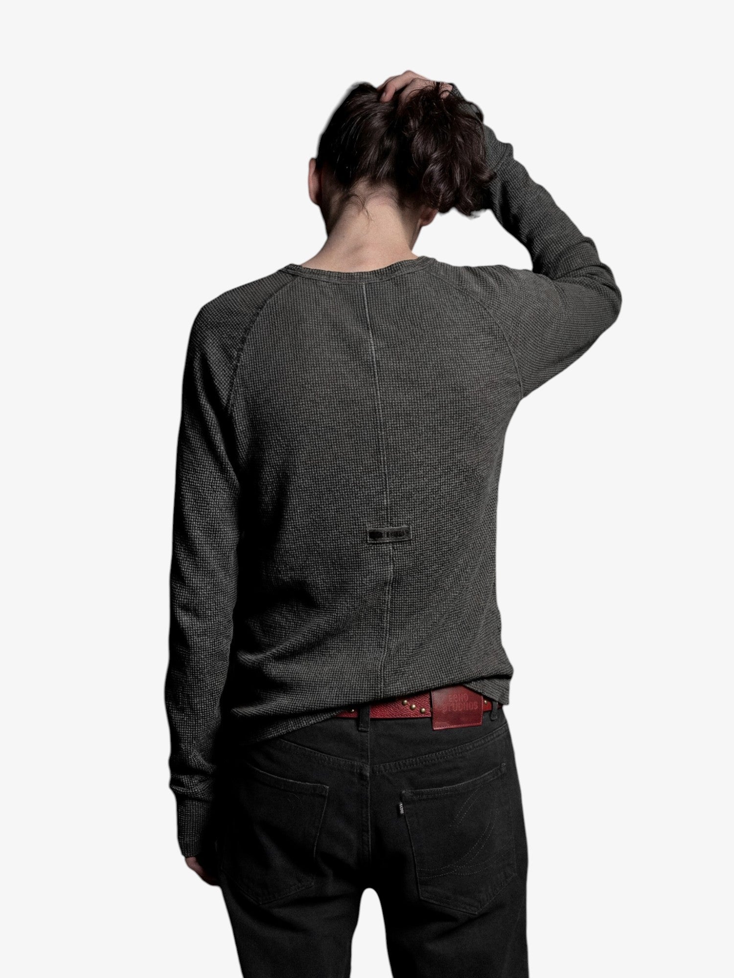 Grey Henley Longsleeve Tee