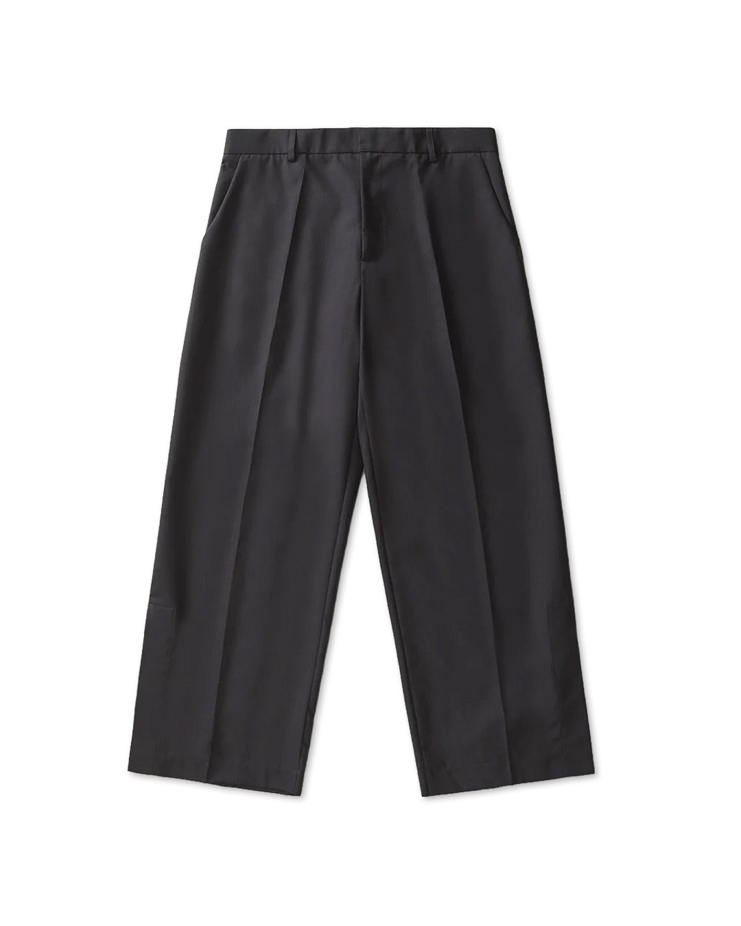 Grey Slit Tailored Pants