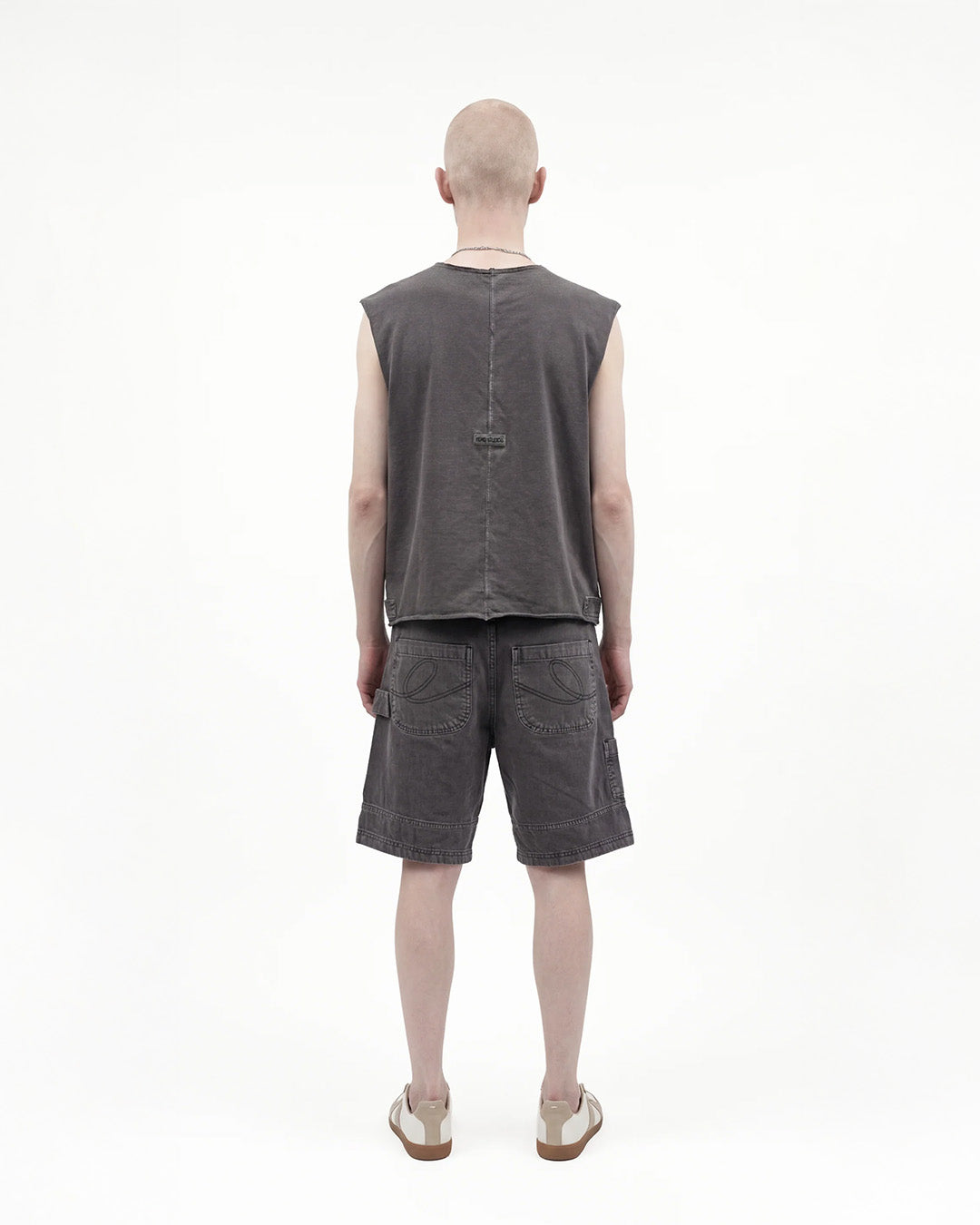 Grey 'Carpenter' Denim Shorts