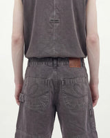 Grey 'Carpenter' Denim Shorts