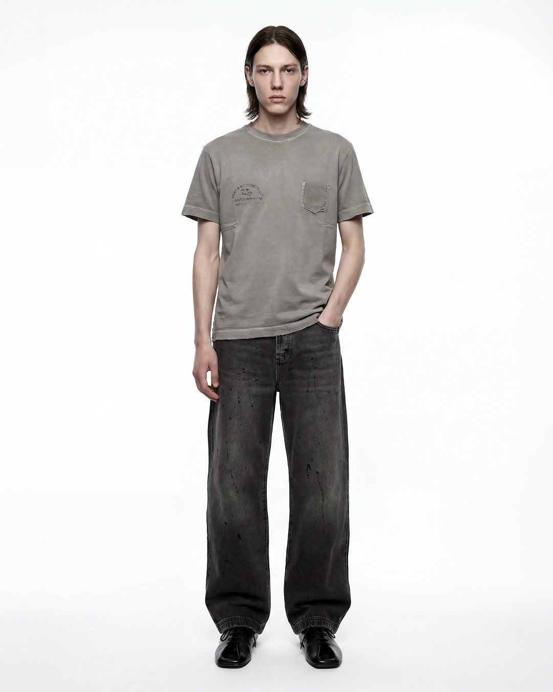 Grey 'Industries' Regular Tee X EGHO STUDIOS