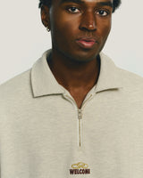 Grey 'Mantra' Longsleeve Polo X OLYMPIKUS