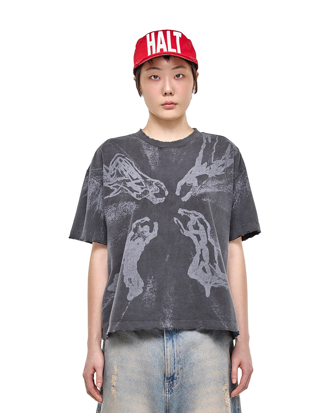 Grey 'Rapture' Boxy Tee