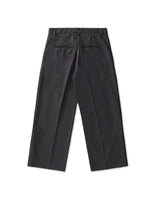 Grey Slit Tailored Pants