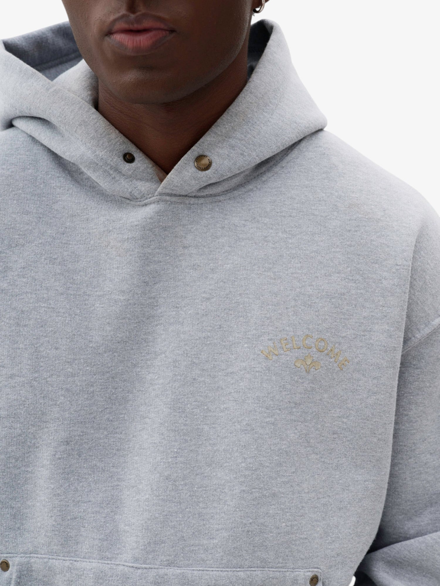 Grey 'Tulipa' Boxy Hoodie
