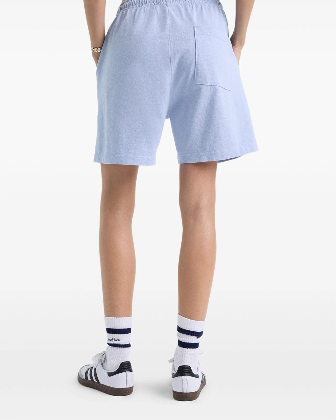 Hydrangea Washed/Navy 'SR Sport' Gym Short