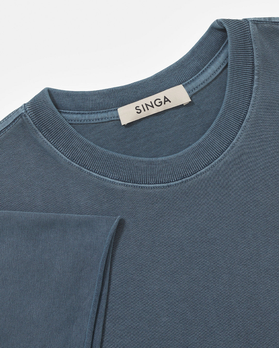 Indigo Washed 'Chakra' Regular Boxy Tee