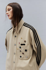 Beige Shirt Jacket X SONG FOR THE MUTE