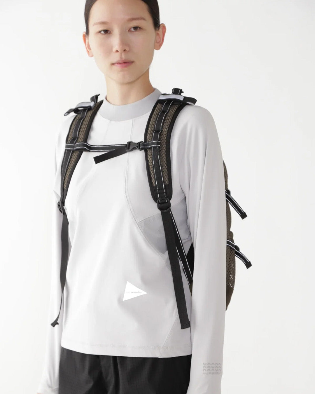Khaki 3D Mesh Backpack