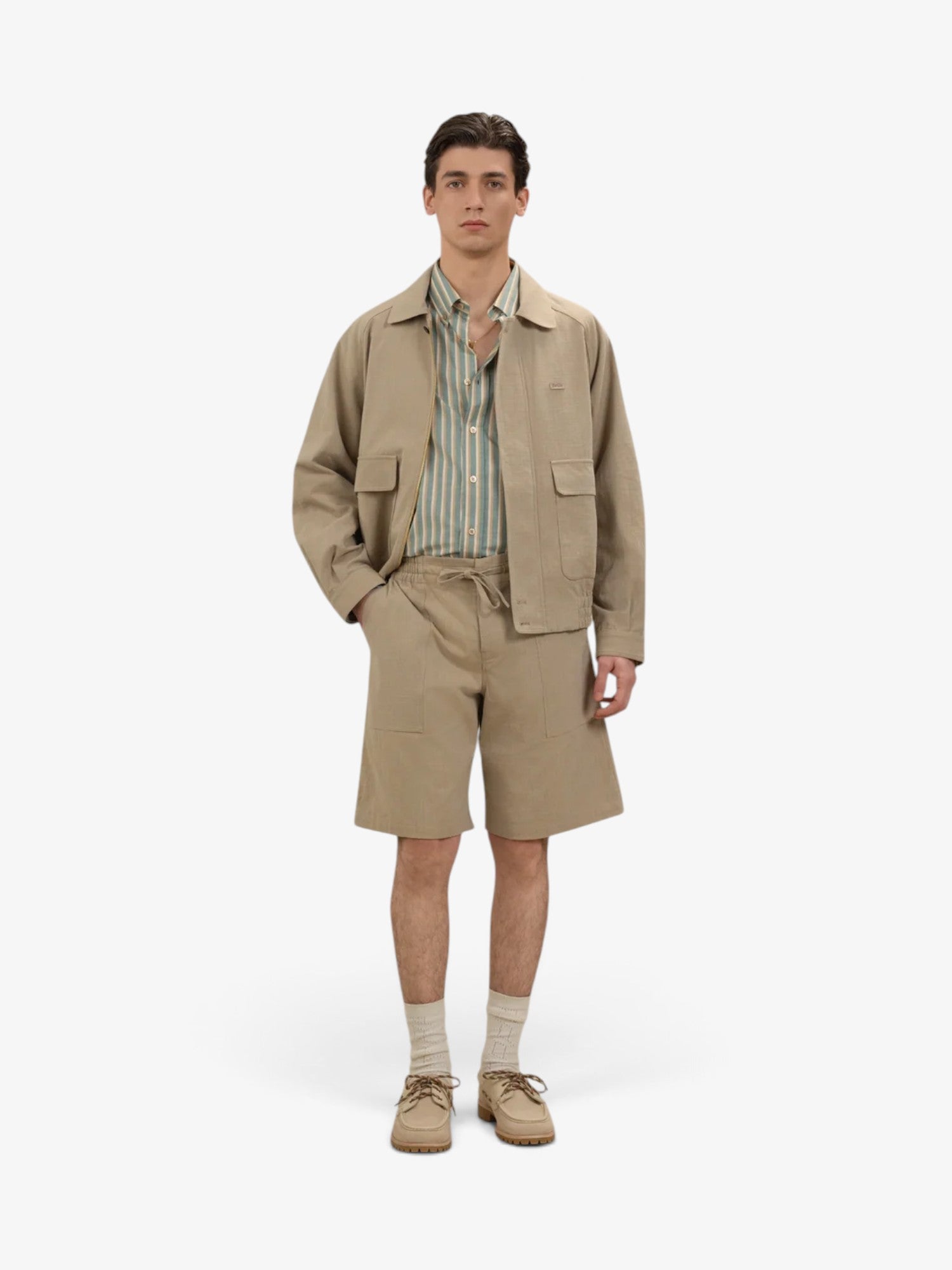 Khaki 'Blouson Raglan Coton' Jacket