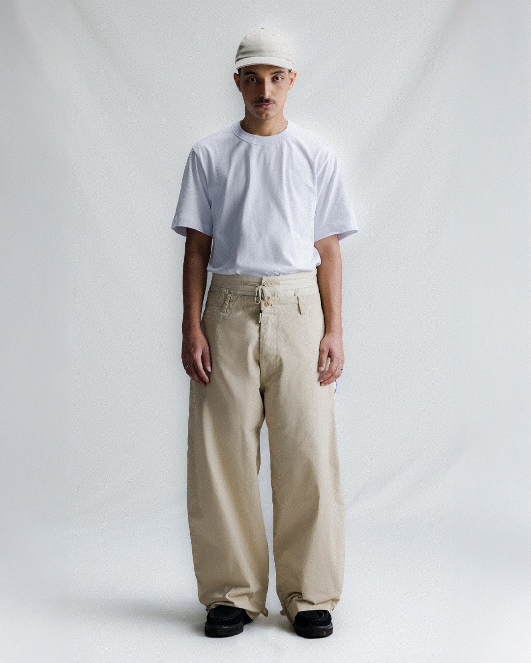 Khaki 'Combat' Baggy Pants